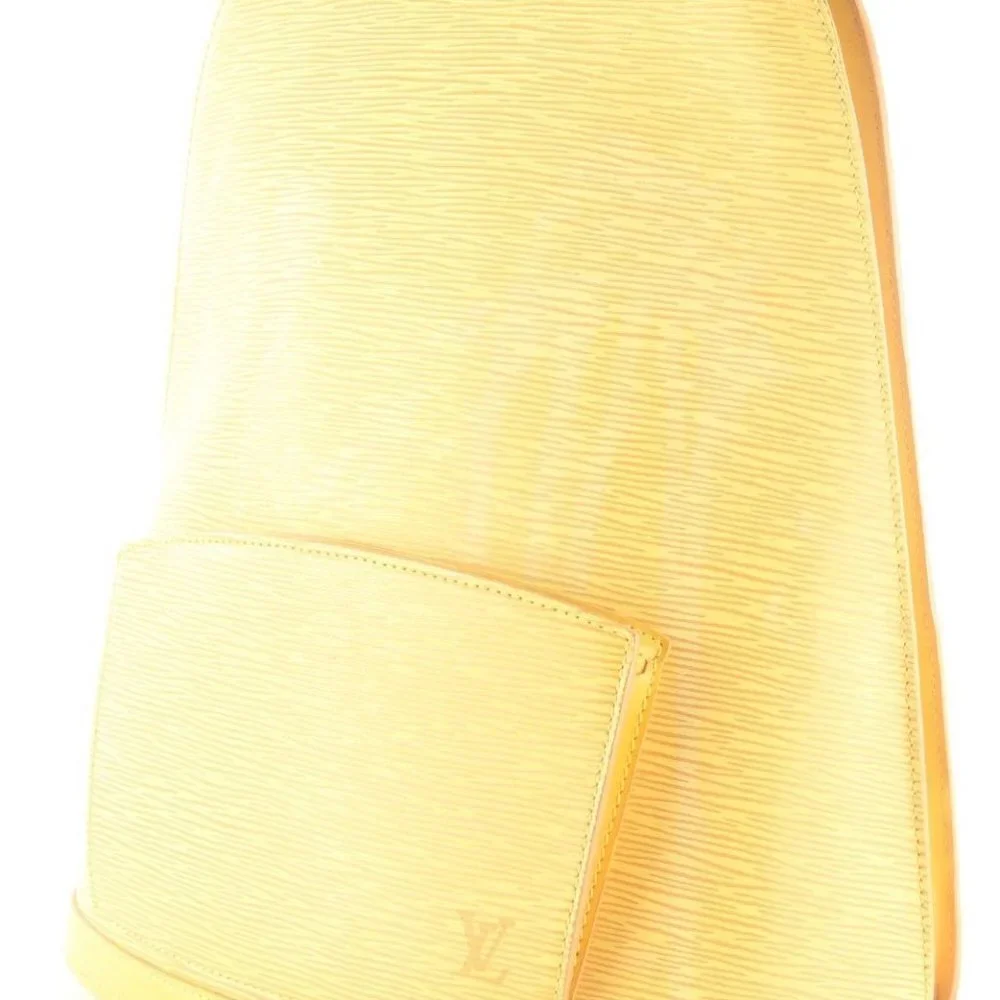 Louis Vuitton Yellow Epi Leather Gobelin Medium Backpack 6LV117K
